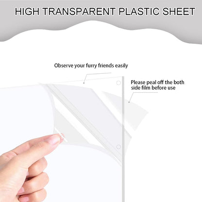 Pet Cage Liner Protection, Rabbit Cage Plastic Panels, 18 PCS Cage Urine Guard for Rabbit, Guinea