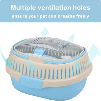 Hamster Carrier Guinea Pig Carrier 13 X 11 X 8 In Portable Hamster Travel Cage with Ventilation