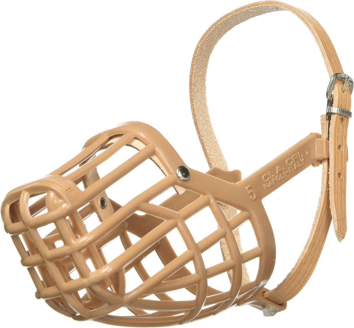 Leather Brothers Italian Basket Dog Muzzle, Adjustable Secure Fit, Comfortable Design, Training and