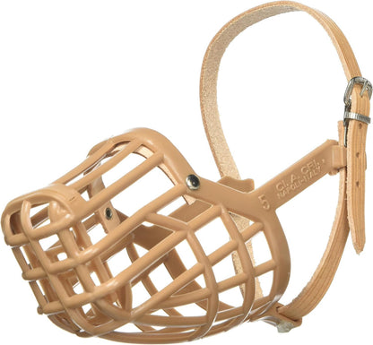 Leather Brothers Italian Basket Dog Muzzle, Adjustable Secure Fit, Comfortable Design, Training and