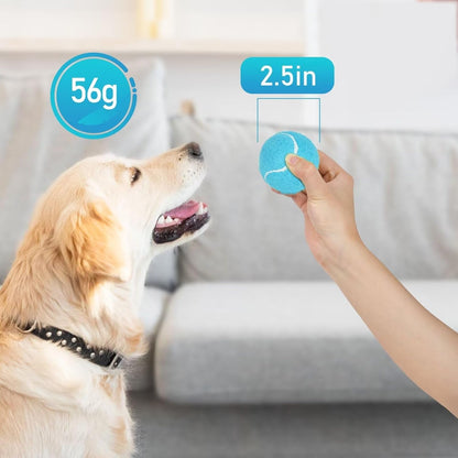 Prime Pets Tennis Balls for Dogs, 2.5 Inch Squeaky Dog Toys, Interactive Pet Dog Toy Balls for