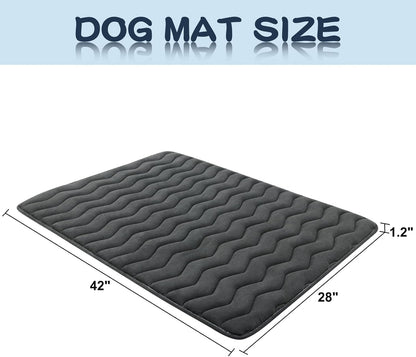 Bubble bear Dog Crate Mat - Upgraded Thick, Ultra Soft, Washable & Anti-Slip Kennel Pad for
