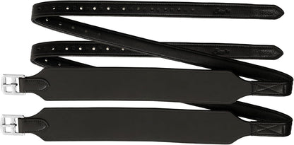 Exion Wide Stability Stirrup Leathers for English Saddles | Premium Cowhide Leather | Enhanced Leg