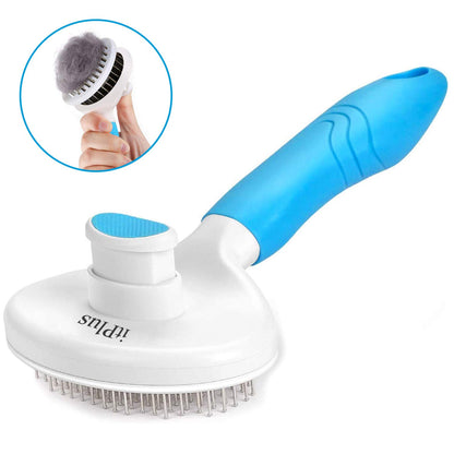 Cat Self Cleaning Slicker Brush, Pets Skin Friendly Grooming Brushes for Shedding Dogs Cats Hair