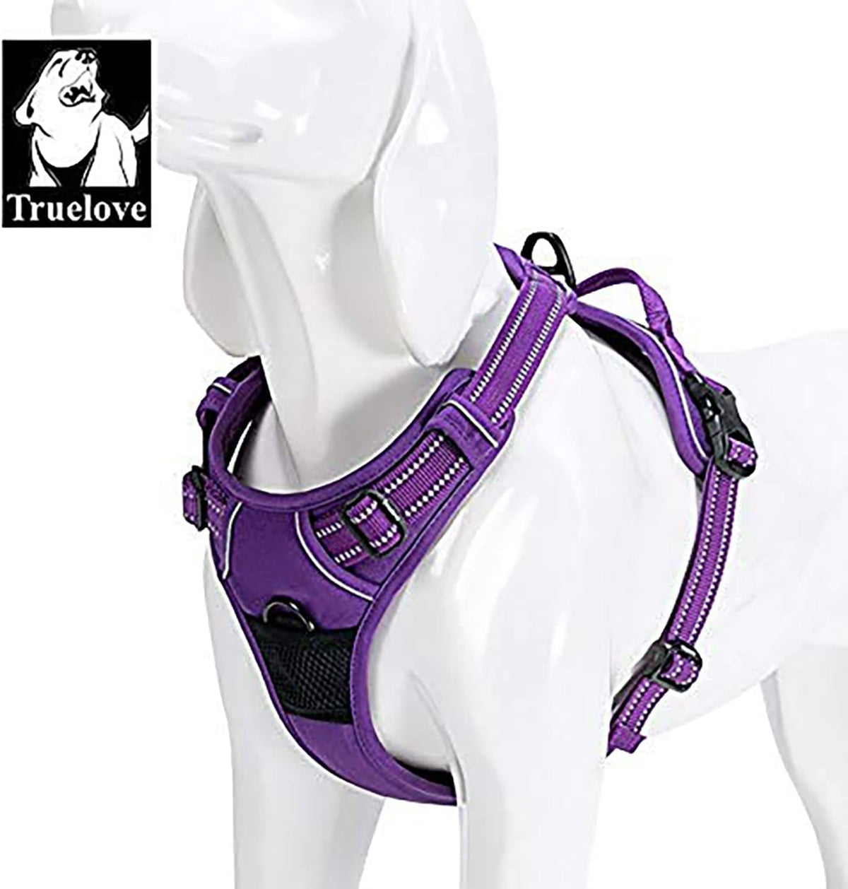 TRUE LOVE Truelove Adjustable No-Pull Dog Harness Reflective Pup Vest Harnesses Comfortable Control