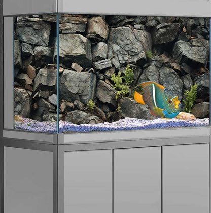 30X18IN Stone Aquarium Background, Rock Fish Tank Background, Natural Rocky Glass Terrarium