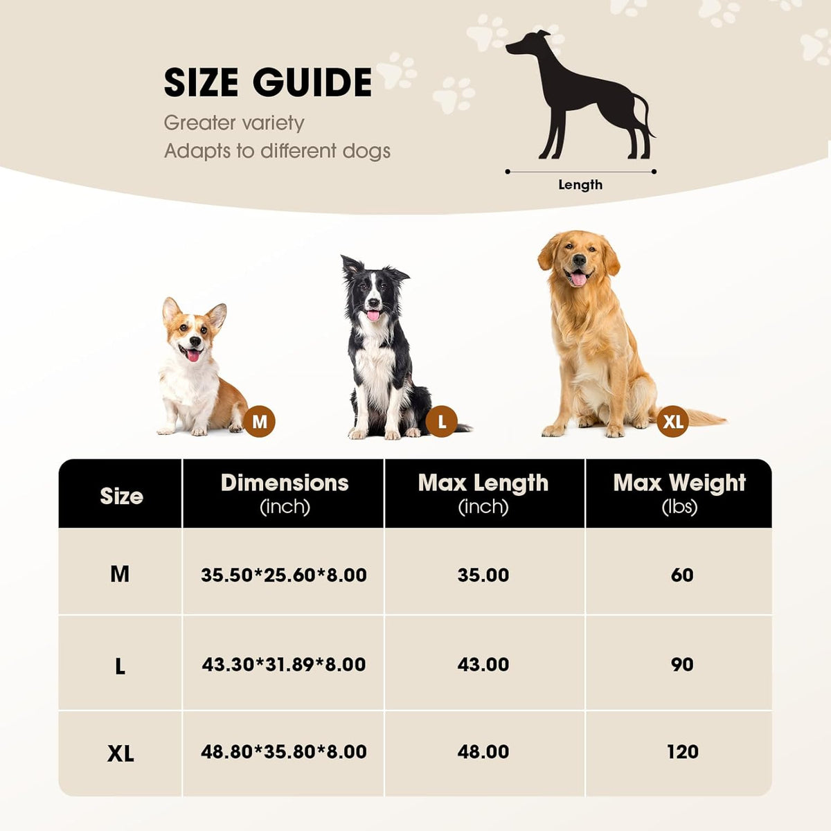 Elevated Dog Bed, Raised Outdoor Dog Bed for Extra Large Sized Dog, Portable Cooling Pet Cot with