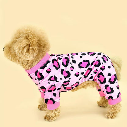 Vet-Approved Dog Pajamas Onesie for Medium Dog Clothes - Lightweight Soft Stretchy Puppy Costume