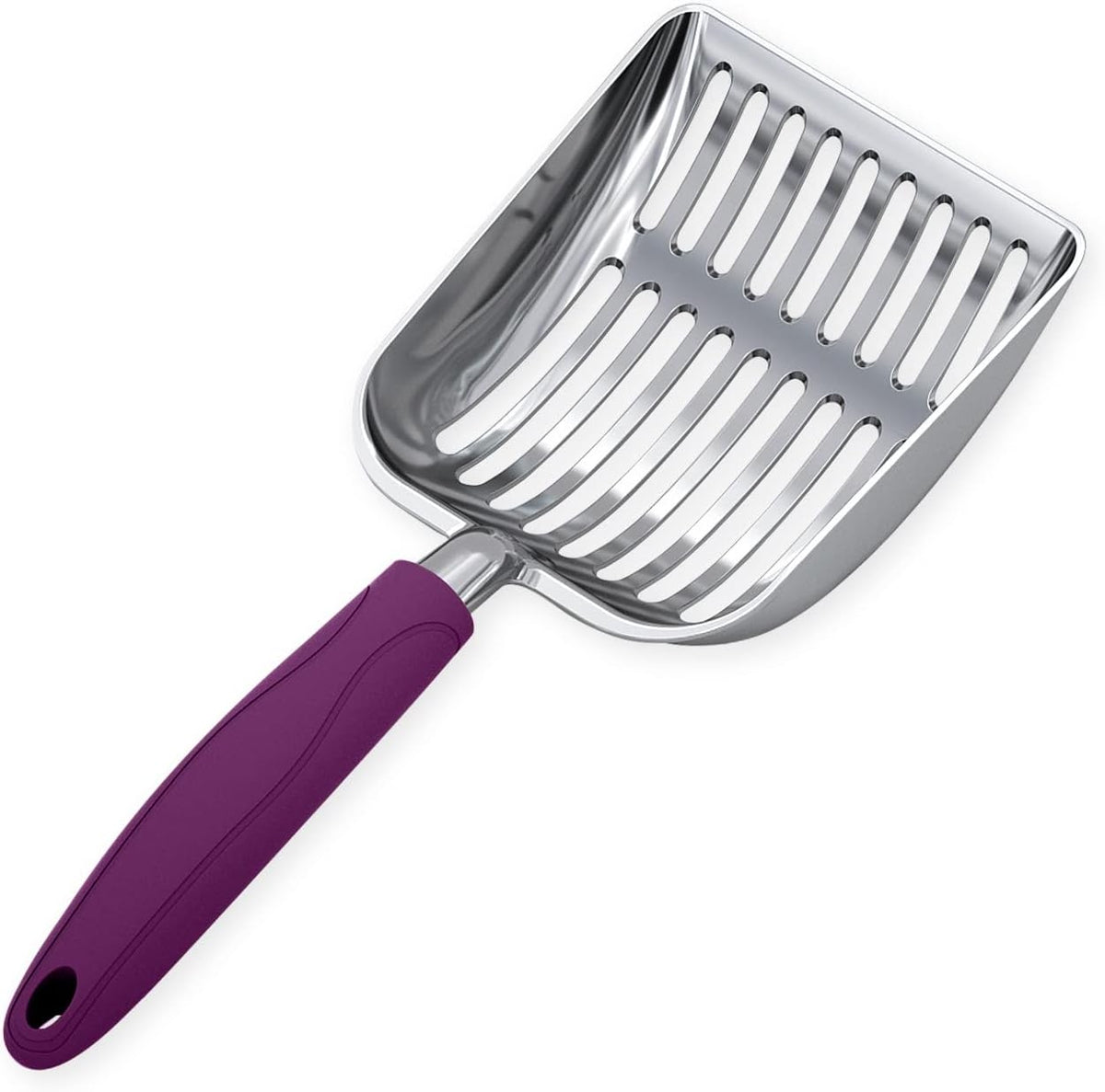 WePet Cat Litter Scoop, Aluminum Alloy Sifter, Kitty Metal Scooper, Deep Shovel, Long Handle, Poop