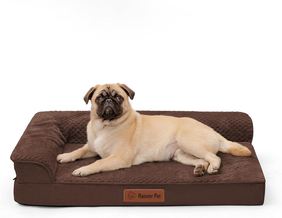 Orthopedic Dog Bed, 3 Inch Memory Foam Dog Beds for Small Dogs, Washable Removable Cover, Nonskid