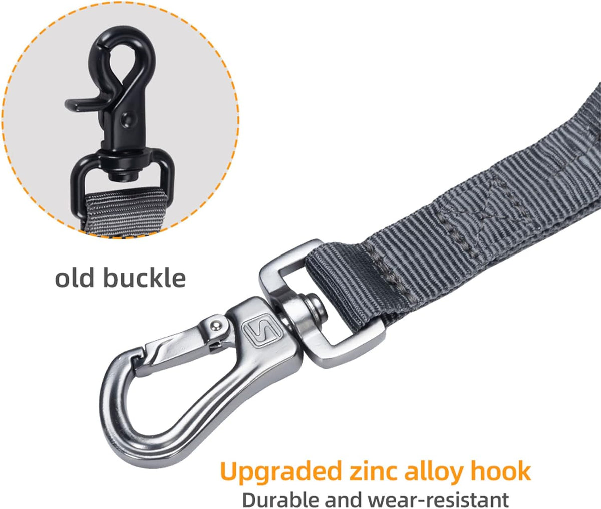 EXCELLENT ELITE SPANKER Tactical Bungee Dog Leash Military Adjustable Dog Leash Quick Release