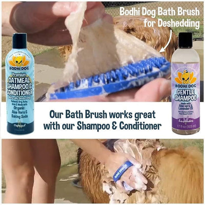 Bodhi Dog Shampoo Brush - Pet Grooming & Bath Supplies for Dogs and Cats - Bath Brush for Long &