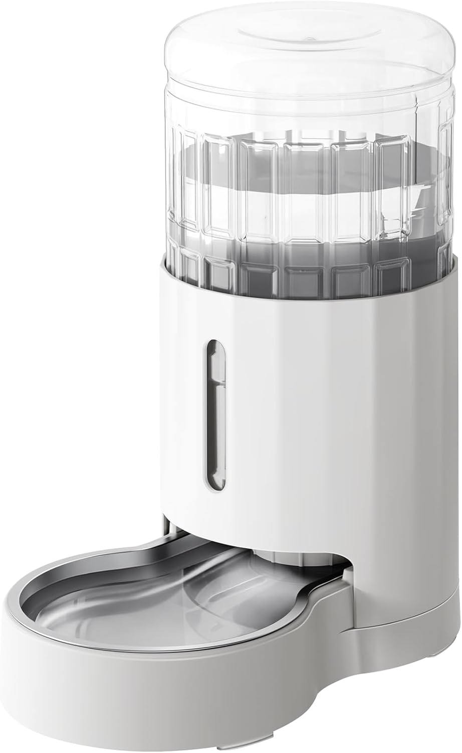 CZPET Automatic 4L/1Gal/135Oz Cat Water Dispenser with Stainless Steel Bowl, Gravity Waterer for