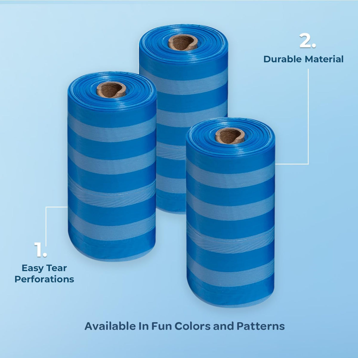 Best Pet Supplies Dog Poop Bags (240 Bags) for Waste Refuse Cleanup, Doggy Roll Replacements for