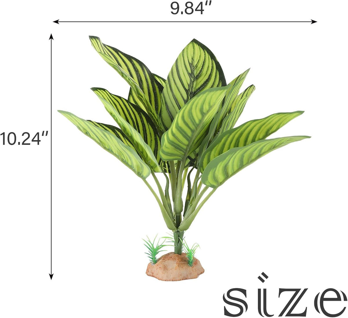 IBWell Reptile Terrarium Plants - Tortoise Habitat Accessories, Artificial Spider Plant for Gecko