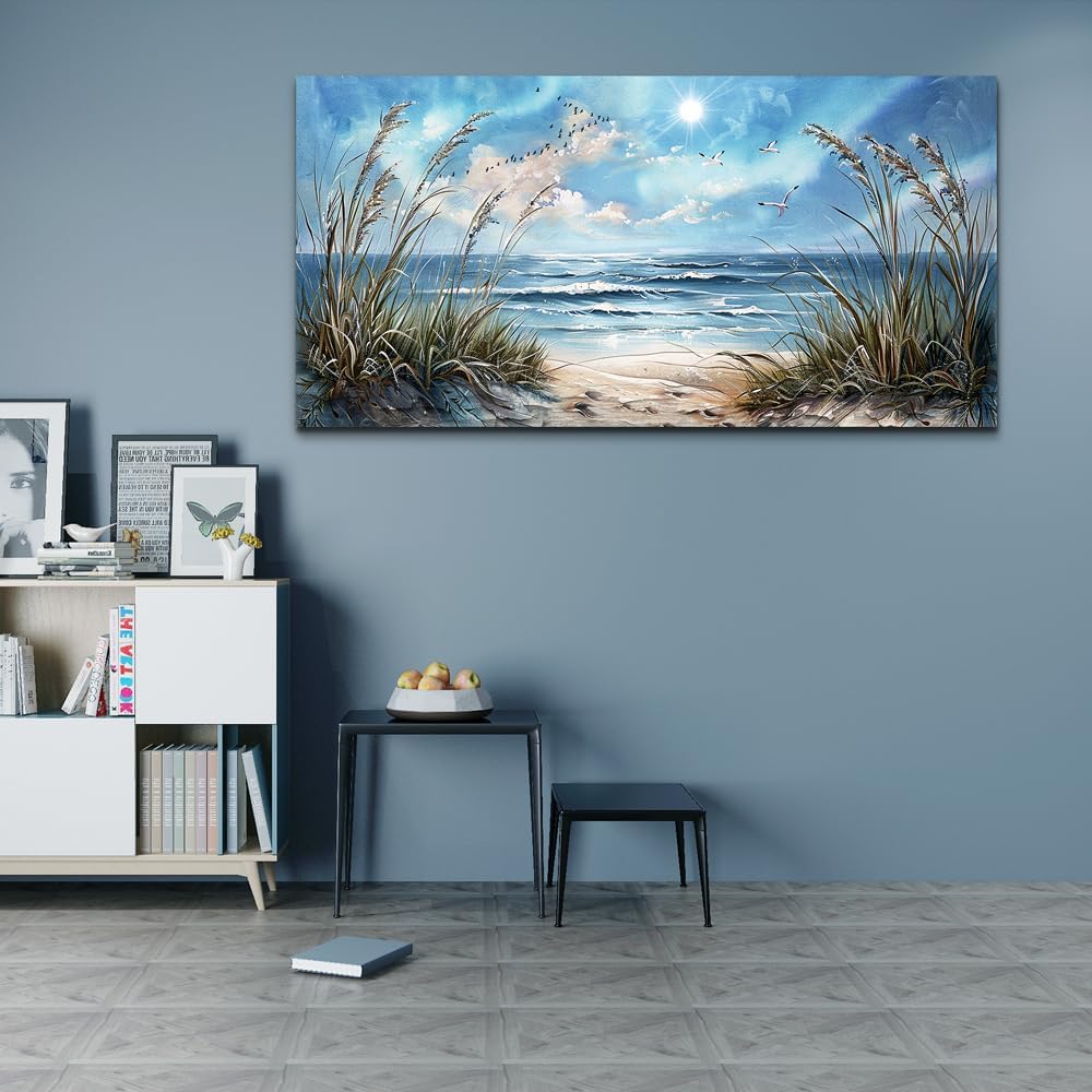 hyidecorart Large Wall Art For Living Room Wall Decor For Bedroom Sunshine Ocean Scenery Painting