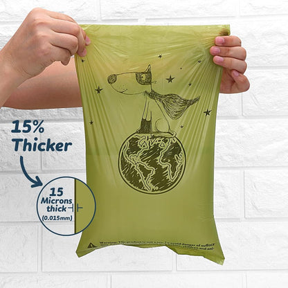 Ley's Dog Poop Bags 360 Count, Biodegradable Poop bags Extra Thick Strong, Eco-Friendly Dog Waste