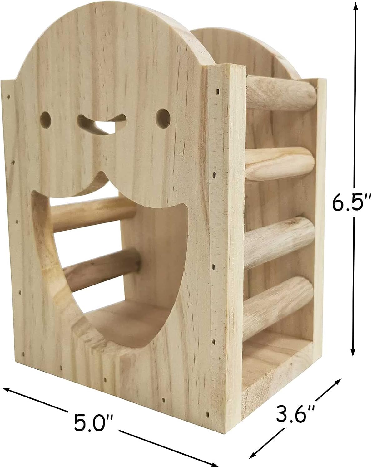kathson Rabbit Hay Feeder Rack Wood Grass Holder Less Wasted Hay Box Food Feeding Manger Hanging