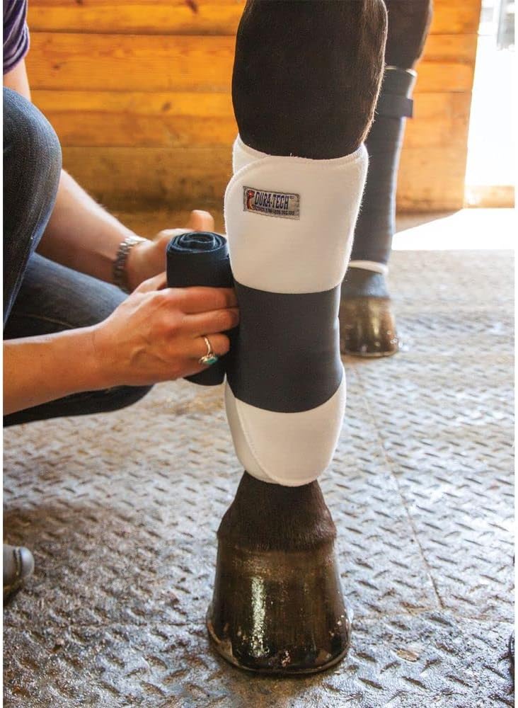 Dura-Tech Tekno-Dri No Bow Leg Wraps for Horses | Size 16" | Enhanced with Tekno-Dri |