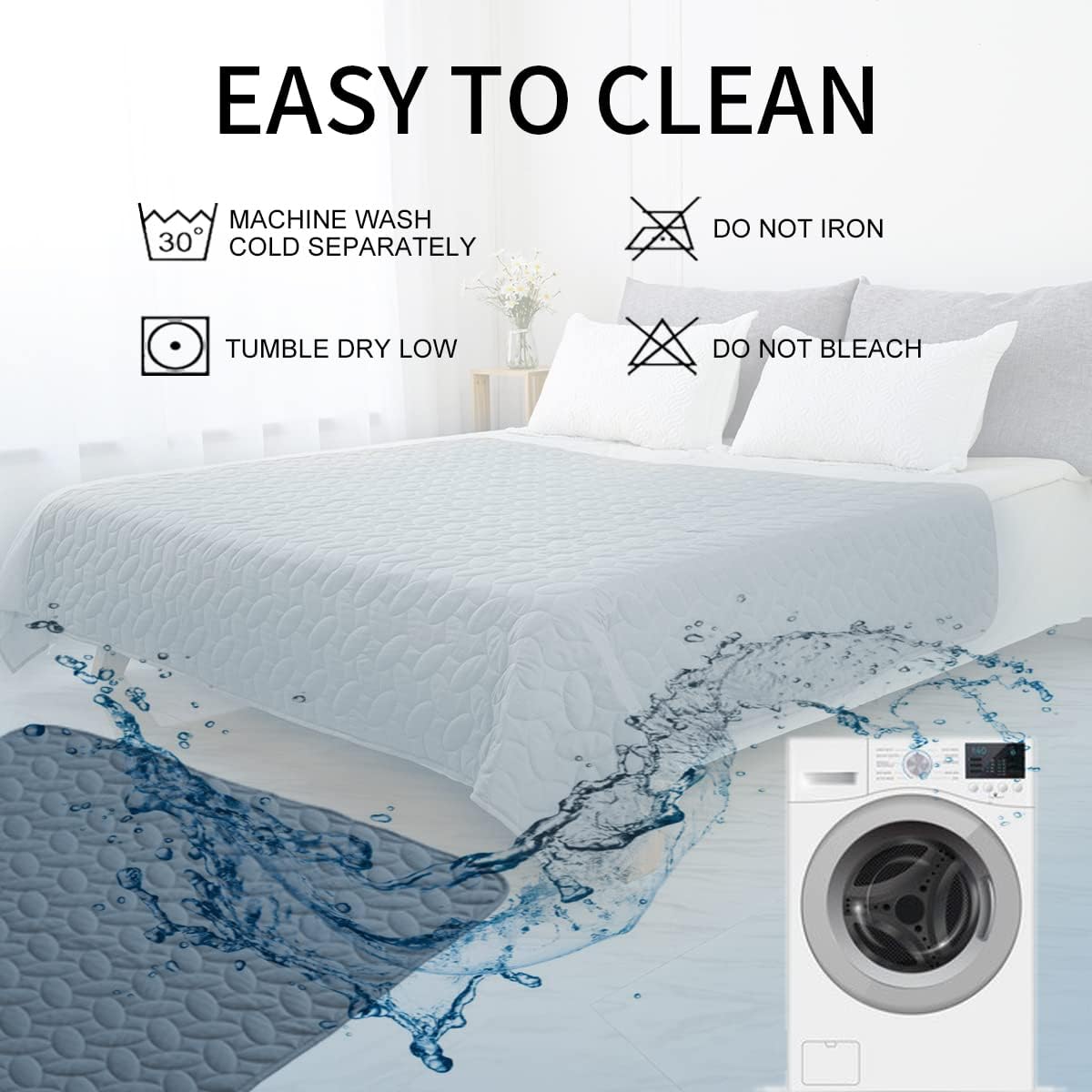 Ameritex Pet Bed Cover Dog Bed Blanket for Sofa and Furniture Waterproof New Pattern Design (40x50