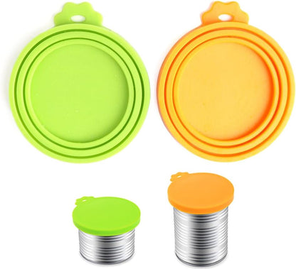 Comtim Pet Food Can Cover Silicone Can Lids for Dog and Cat Food(Universal Size,One fit 3 Standard
