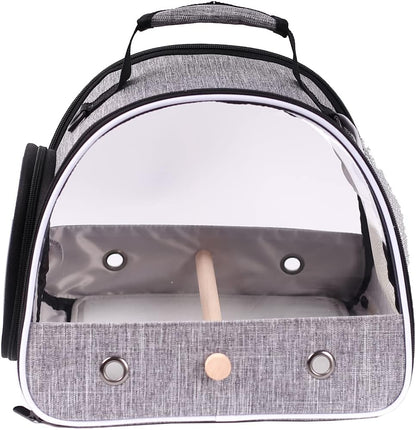 Small Bird Travel Carrier, Portable Bird Travel Cage for Parakeet, Parrot, Budgie, Guinea Pig