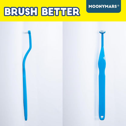Small Dog Toothbrush, Cat & Puppy Tooth Brushing Kit, Mini Head Teeth Brush for Kitten & Tiny Pet