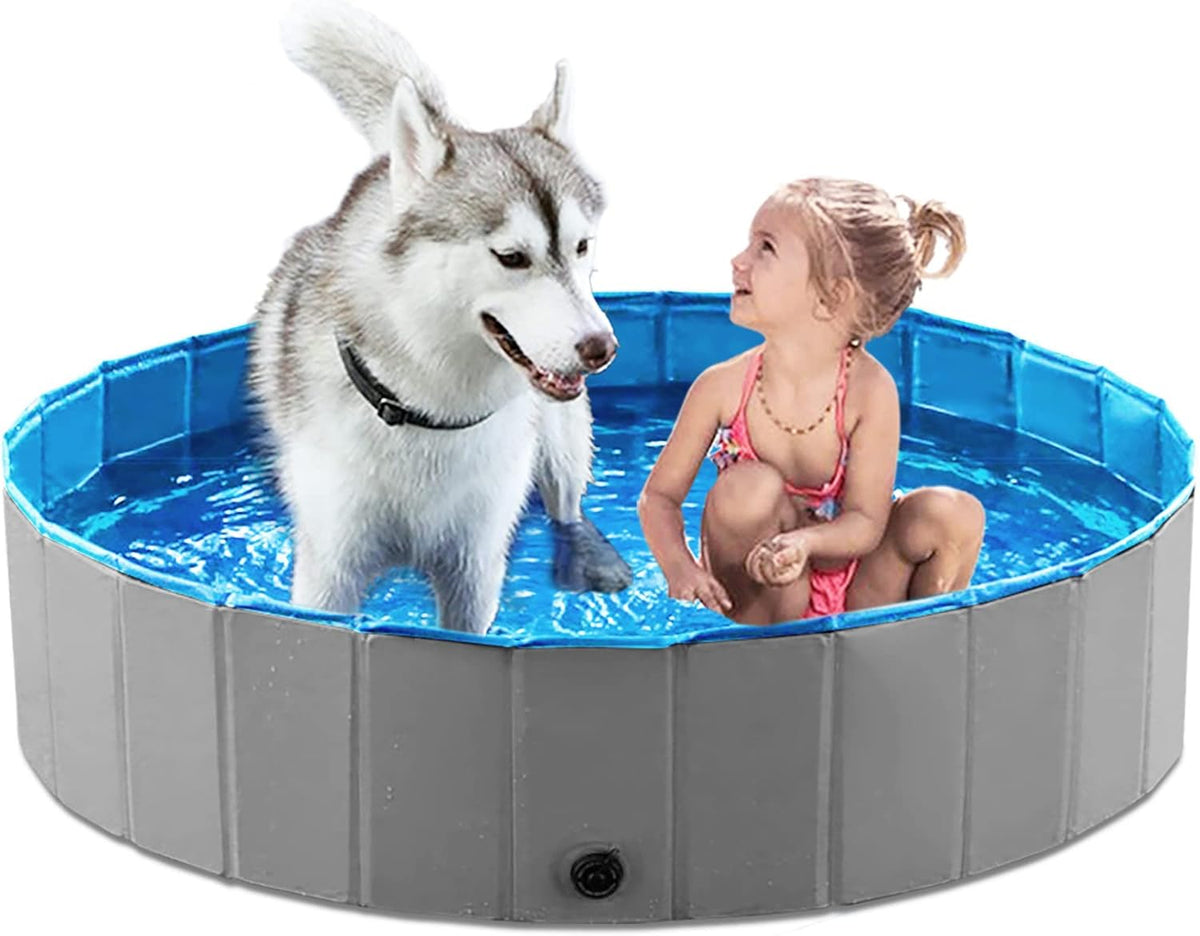 Jasonwell Foldable Dog Pet Bath Pool Collapsible Dog Pet Pool Bathing Tub Kiddie Pool Doggie Wading