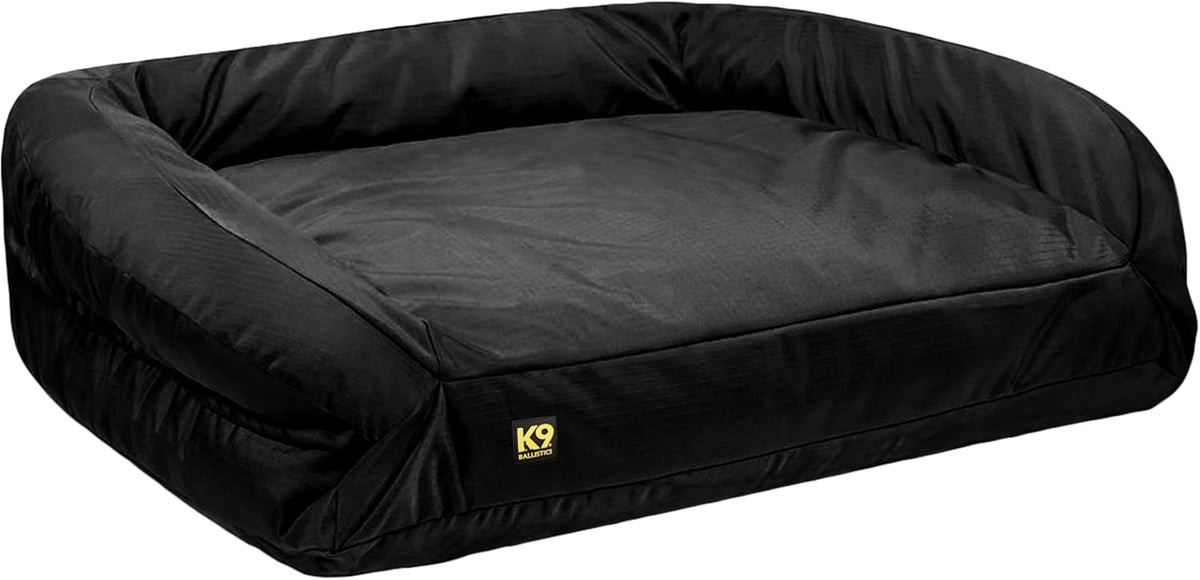 K9 Ballistics Tough Orthopedic Medium Bolster Dog Bed - Washable, Durable and Water Resistant Dog