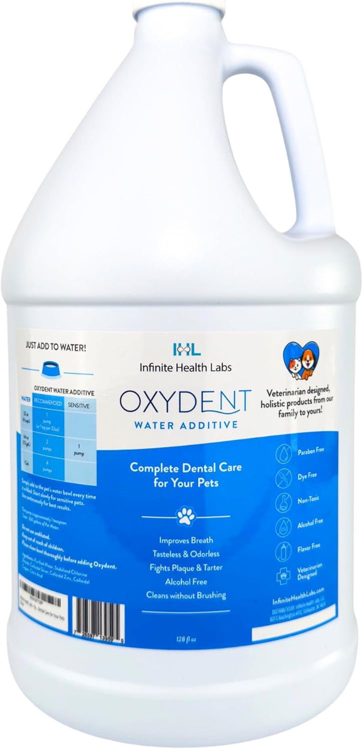Oxydent Premium Pet Dental Care Solution - Pet Water Additive & Mouthwash for Teeth Cleaning