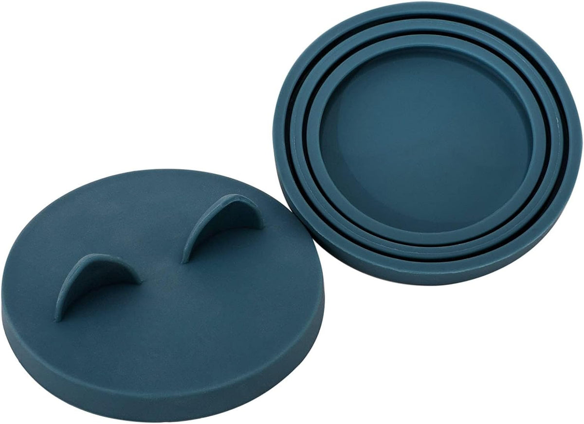 OHMO 2 Pack Dog Food Can Lids, (3,12, 14oz etc.) Universal Size BPA Free Silicone Covers for Cat