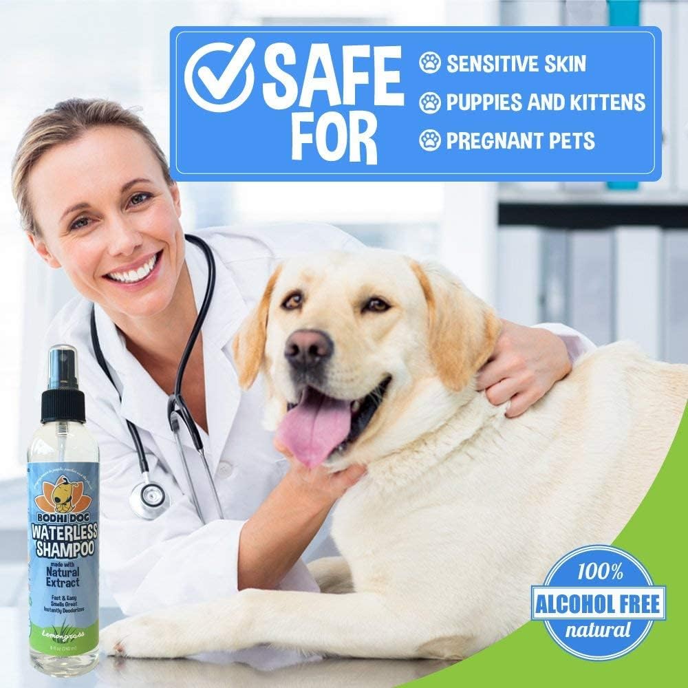 Bodhi Dog Waterless Shampoo for Dogs & Cats - Natural Dry Shampoo, Neutralizes Odor, No Rinse