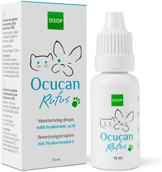 Dog Eye Drops with Hyaluronic Acid – Lubricating Tear Relief for Dry, Irritated Eyes – Soothing Eye