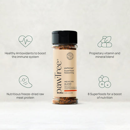 pawTree Healthy Food Toppers for Dogs & Cats - Appetite Booster with Freeze-Dried Proteins.