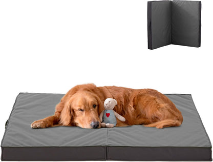 Outdoor Beds for Large Dogs, Waterproof with Washable Cover, Foldable Cooling & Orthopedic: 35in