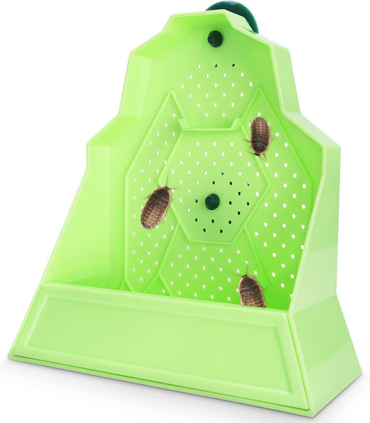 Reptile Anti-Escape Feeding Bowl, Wall-Mounted Feeder for Reptile, Stimulate Hunting Accessories