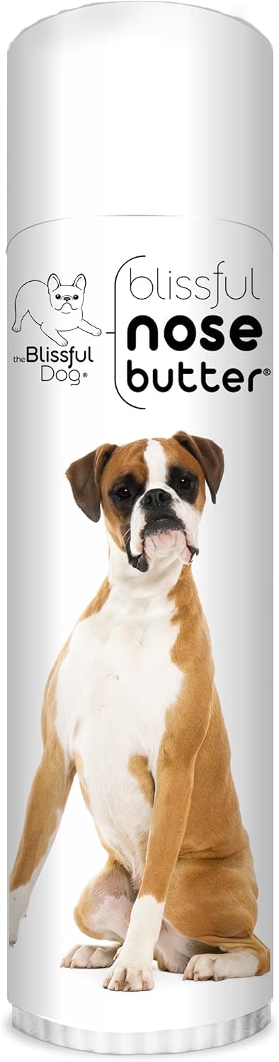 The Blissful Dog Fawn Boxer Nose Butter for Dry, Cracked Skin, Lick-Safe Dog Nose Balm with