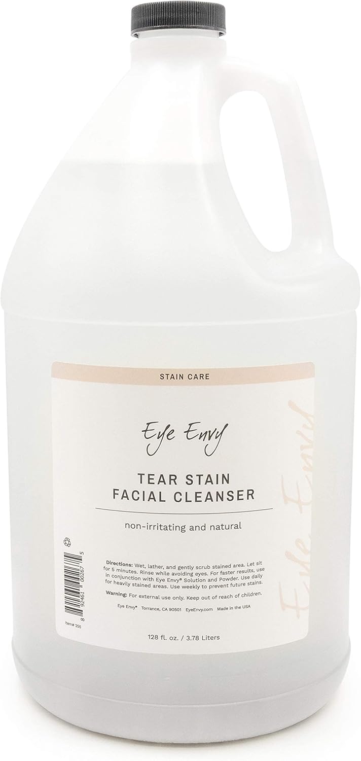 Eye Envy Tear Stain Facial Cleanser for Dogs and Cats. Washes Away Crusty Eye Debris, Eye Boogers