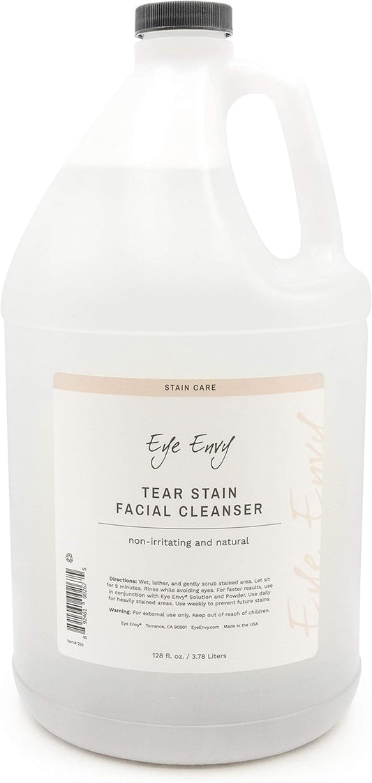Eye Envy Tear Stain Facial Cleanser for Dogs and Cats. Washes Away Crusty Eye Debris, Eye Boogers