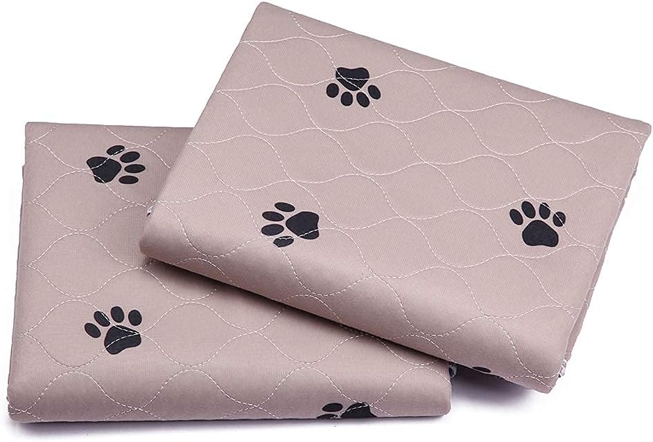 SincoPet Washable Dog Pee Pads with Puppy Grooming Gloves,Puppy Pads,Reusable Pet Training