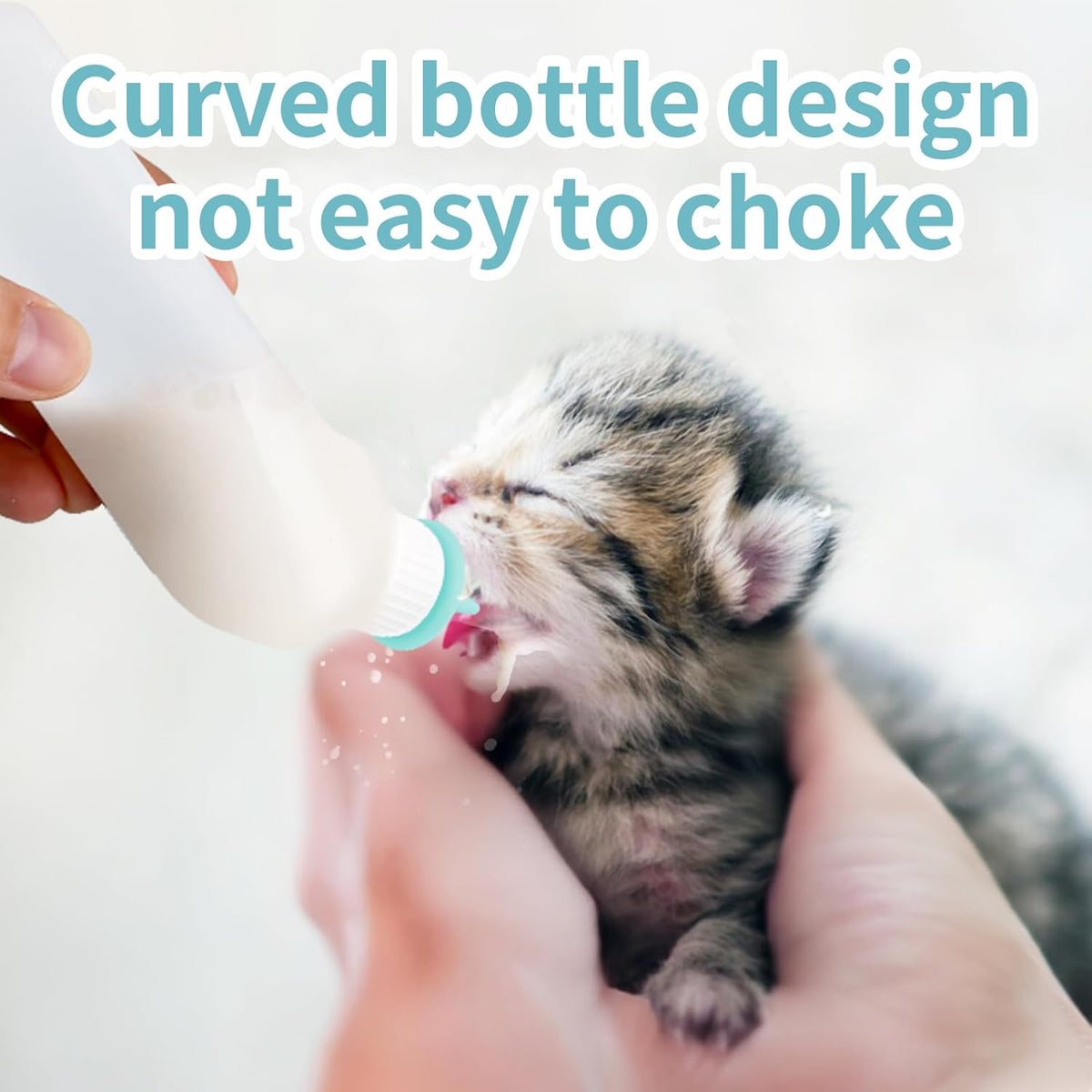 5Pack Kitten Bottle for Nursing Puppy Milk Kitten Bottles Feeding Kit Silicone Nipple for Newborn