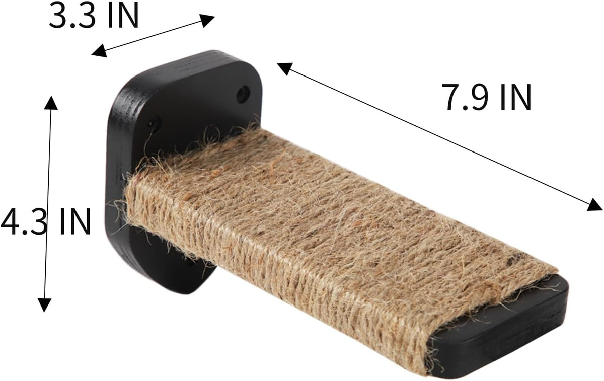 3 Pcs Cat Steps and Perches for Wall, Climbing Shelf With Hemp Rope, Wall-Mounted Furniture Set