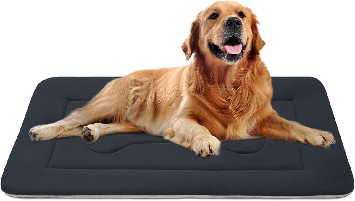 JoicyCo Large Dog Bed Soft Dog Crate Pad Mat 42 in Non-Slip Bottom Washable Dog Sleeping Mattress