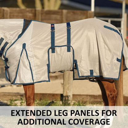 Schneiders Soft Interlock Mesh II Attached Neck Euro Bellyband Leg Shield Horse Fly Sheet | 80% UV