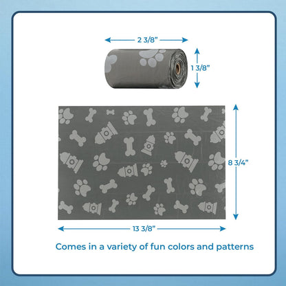 Best Pet Supplies Dog Poop Bags (240 Bags) for Waste Refuse Cleanup, Doggy Roll Replacements for