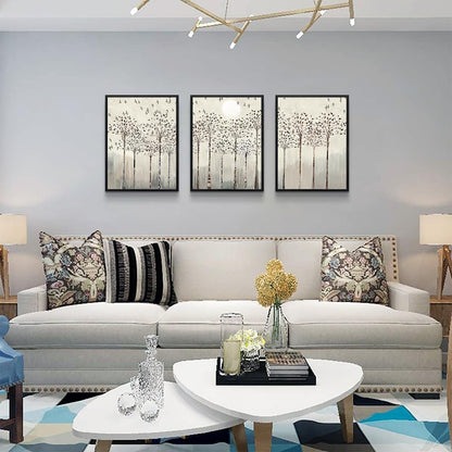 Black Framed Wall Art for Living Room Bedroom Wall Decor office Wall Decorations trees and birds