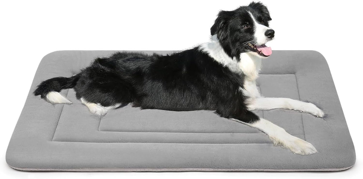 JoicyCo Dog Crate Bed Pad Mat, 36 in Non Slip Bottom Washable Kennel Pad for Medium and Large Dogs