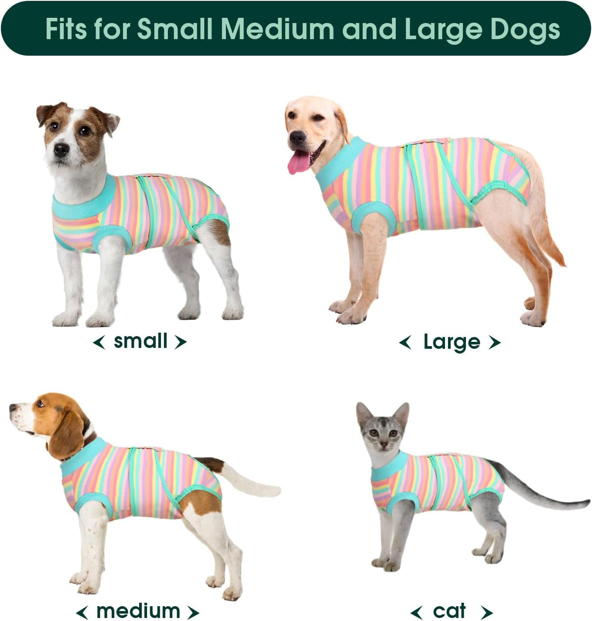 Kuoser Recovery Suit for Dogs Cats After Surgery, Professional Pet Recovery Shirt Dog Abdominal