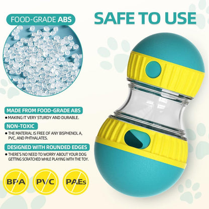 Dog Puzzle Toys, Rolling Treat Dispensing Ball, Brain Stimulation & Slow Feeder, Dog Enrichment