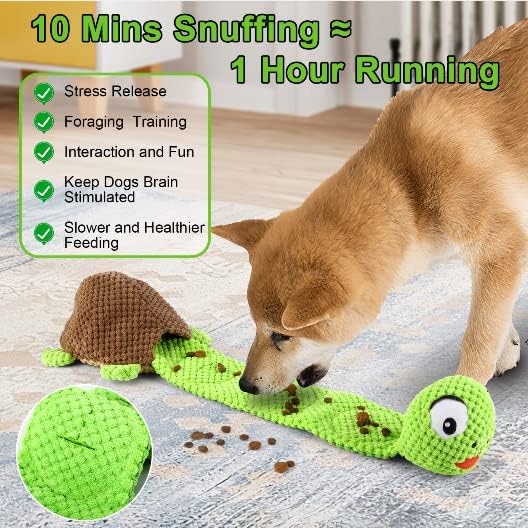Dog Squeak Toys Dogs Enrichment Treat Dispensing Puzzle Toys Interactive Dog Toys for Large Medium